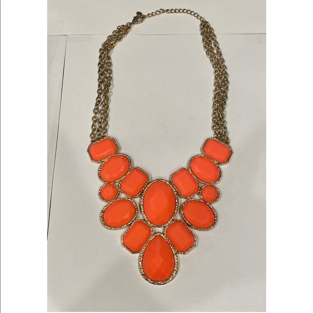 Orange/coral color necklace